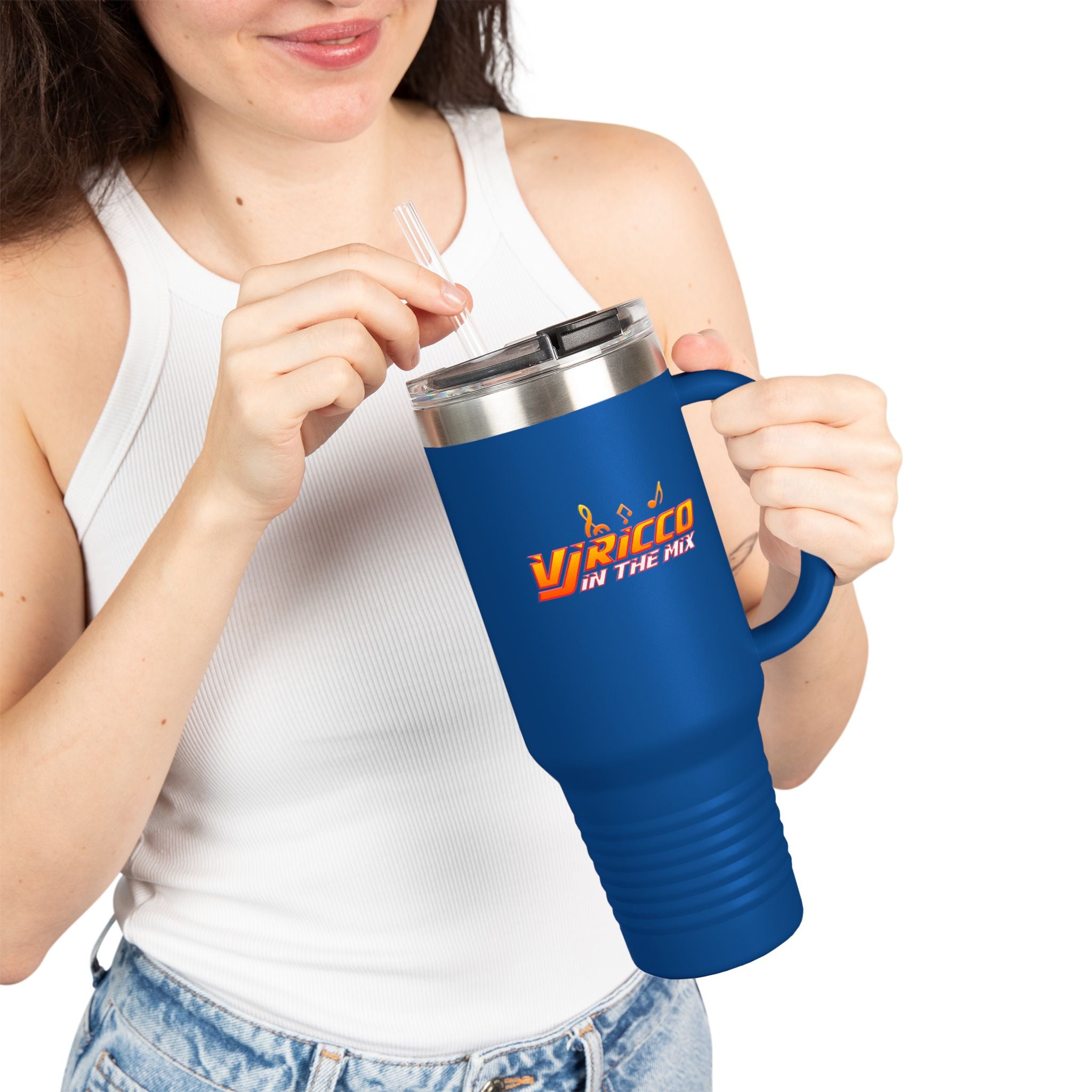 "VJ Ricco"🎤 Insulated Travel Mug - 40oz | Perfect for Music Lovers & On-the-Go Refreshments